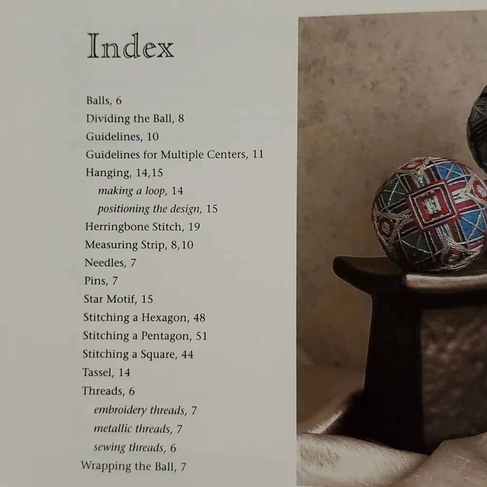 The Temari Book Making Japenese Tread Balls techniques patterns•1999• How to DIY